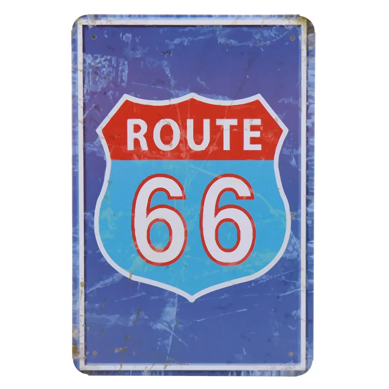 30X20 см US Route 66 плакат Настенные стикеры Паб Бар украшения гаража домашний декор мотоцикл пластина Олово Знаки табличка Металл Винтаж H17 - Цвет: M