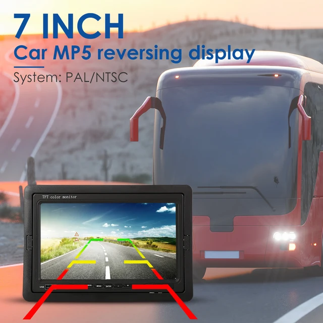 Buy 7\" LCD Screen Car Rear View Backup Parking Mirror Monitor &Camera...