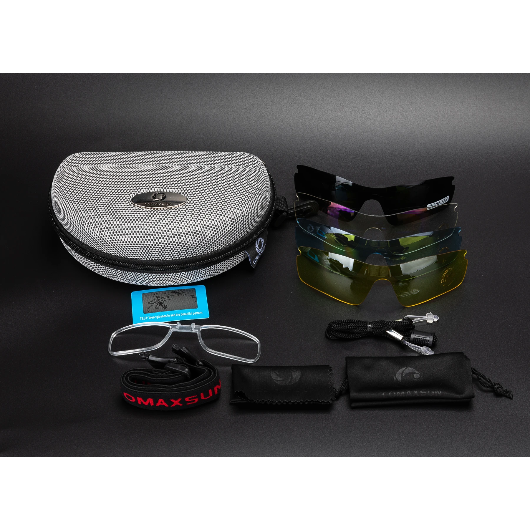 Продажа COMAXSUN, Профессиональные поляризованные велосипедные очки, велосипедные очки, спортивные велосипедные солнцезащитные очки, UV 400, с 5 линзами, 5...