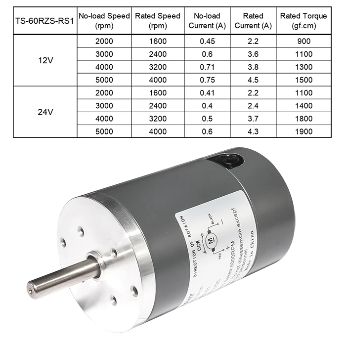 escova para DIY, alta velocidade, 12V, 24V,
