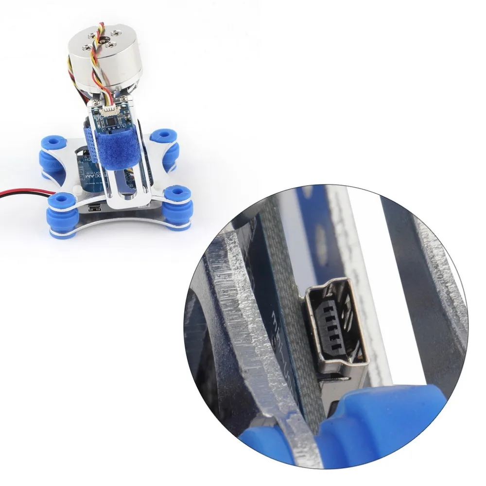Dji Elf Gopro Бесщеточный Ptz Серебряный полный комплект для Dji Phantom Cnc бесщеточный Ptz Крепление камеры карданный контроллер двигателя