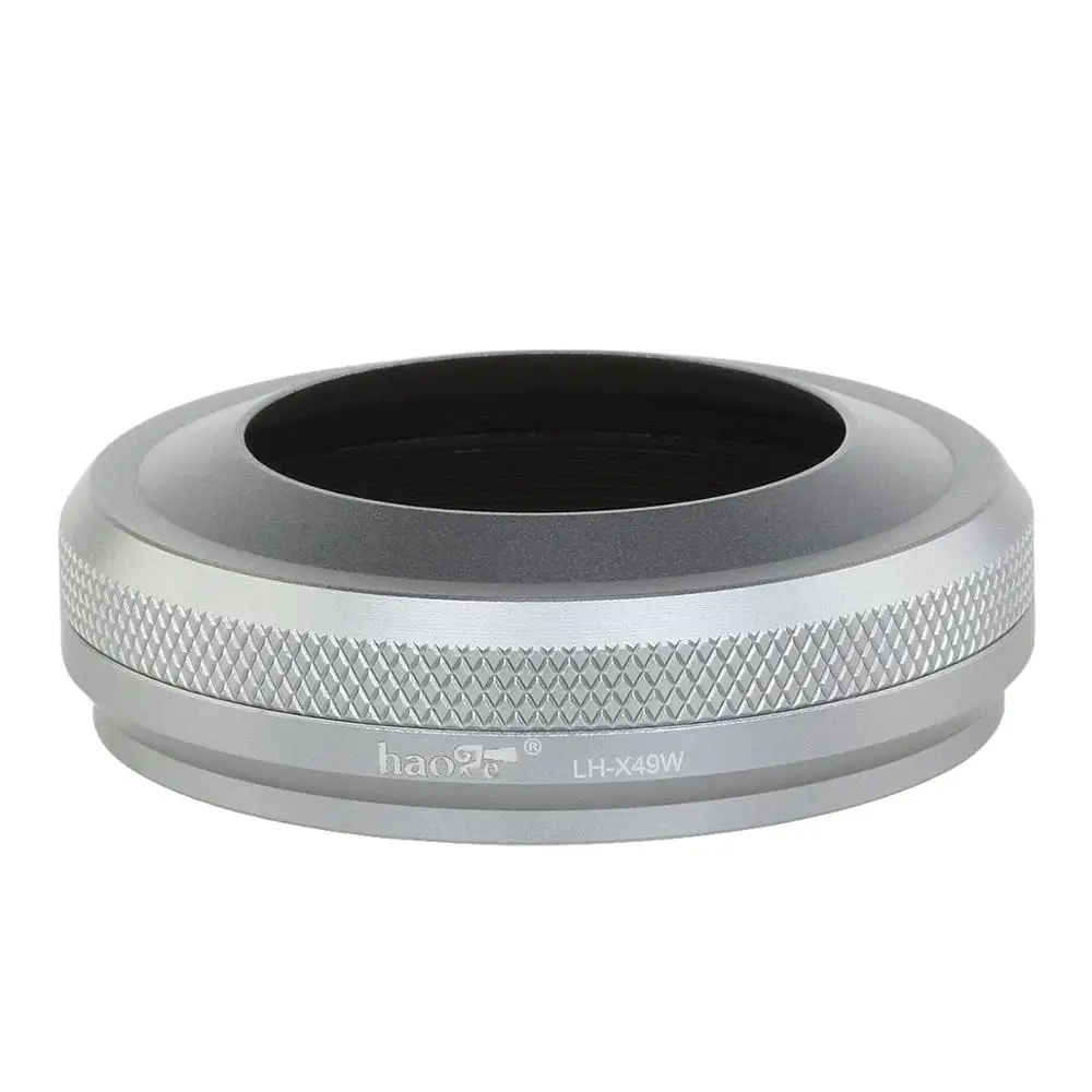 

Haoge LH-X49W 2in1 All Metal Lens Hood with Adapter Ring Set for Fuji Fujifilm FinePix X70 Silver
