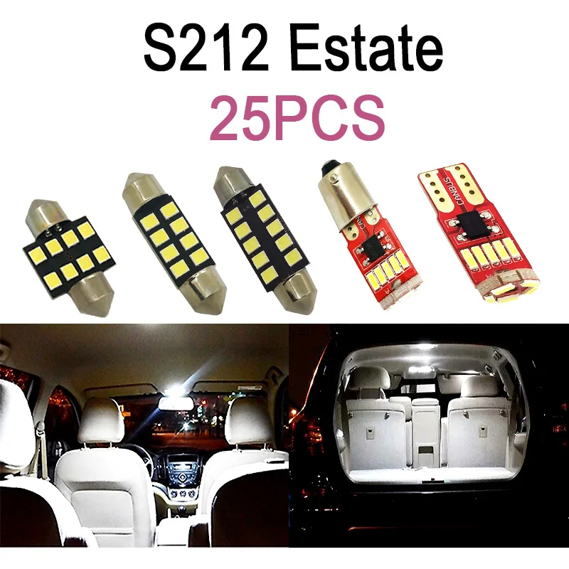 

Perfect Canbus White LED Bulb Interior Map Dome Reading Light Kit For Mercedes Benz E W210 W211 W212 S210 S211 S212 (1995-2015)