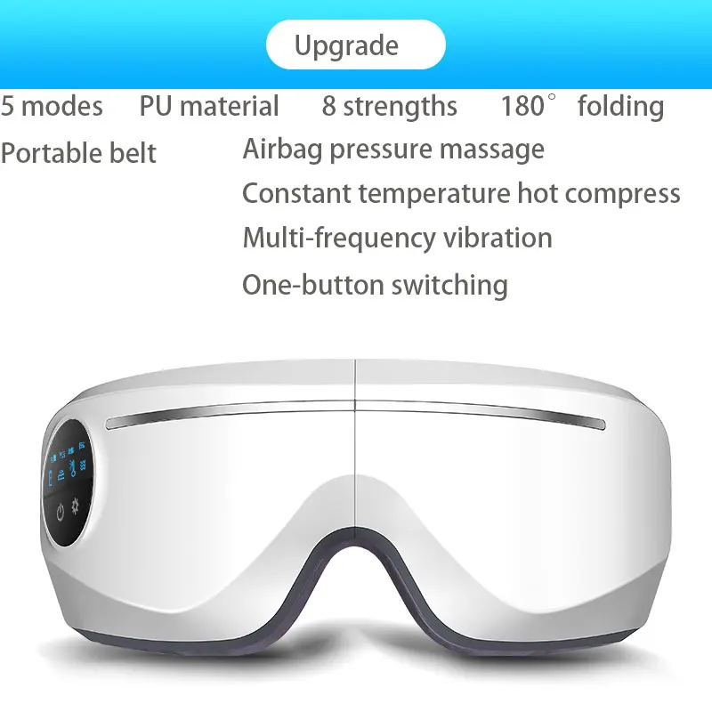 White upgrade Массажер для глаз Массажер для ухода за глазами женский компресс с солью видение инструмент для ухода за глазами массаж глаз облегчение усталости глаз - Цвет: White upgrade