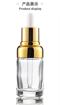 

Cosmetic package 20 ml 1 oz 50ml Reagent Eye Dropper Drop Clear Glass Aromatherapy Liquid Pipette Refillable Bottles w/ gold lid