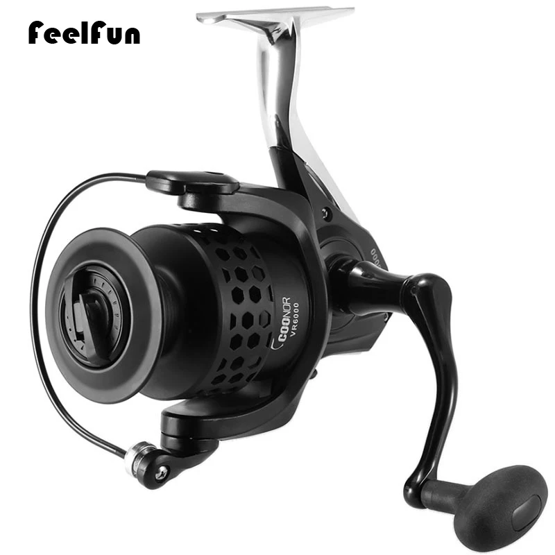 

FeelFun 12BB Carp Spinning Fishing Reels Wheel 3000 Series Aluminum Reel Seat Spinning Reel for Freshwater/ Saltwater