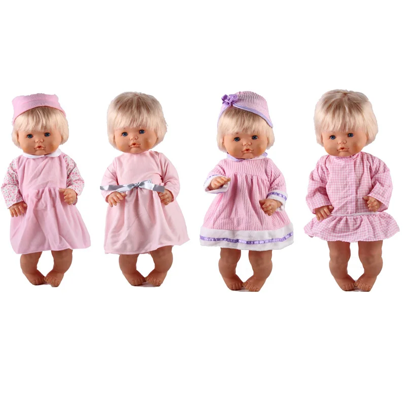 41 см Nenuco Кукла Одежда и аксессуары Nenuco Ropa y su Hermanita розовые стильные платья наряды для 16 дюймов Nenucos