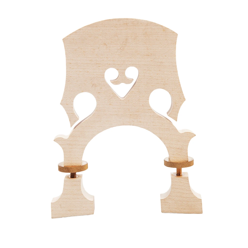 

Adjustable Maple Wood 3/4 Double Bass Bridge Musical Instrument Part