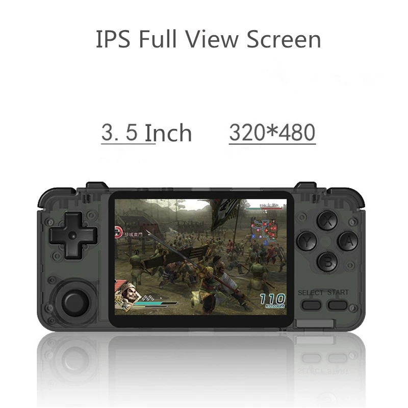 RK2020 Retro Handheld Game Console 3.5inch IPS Screen Portable 64Bit PS1 N64 Games 32G/64G Card Video Game Player