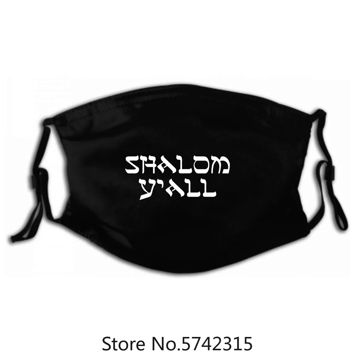 

Washable Reusable Mask with PM2.5 Filters 5 Layers Jewish Passover Hebrew Shabbat Shalom Yall Short-Sleeve Unisex Mask