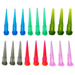 Lot de 100 embouts coniques à souder, pâte adhésive, aiguille de distribution de colle, plastique, 14 25GA 