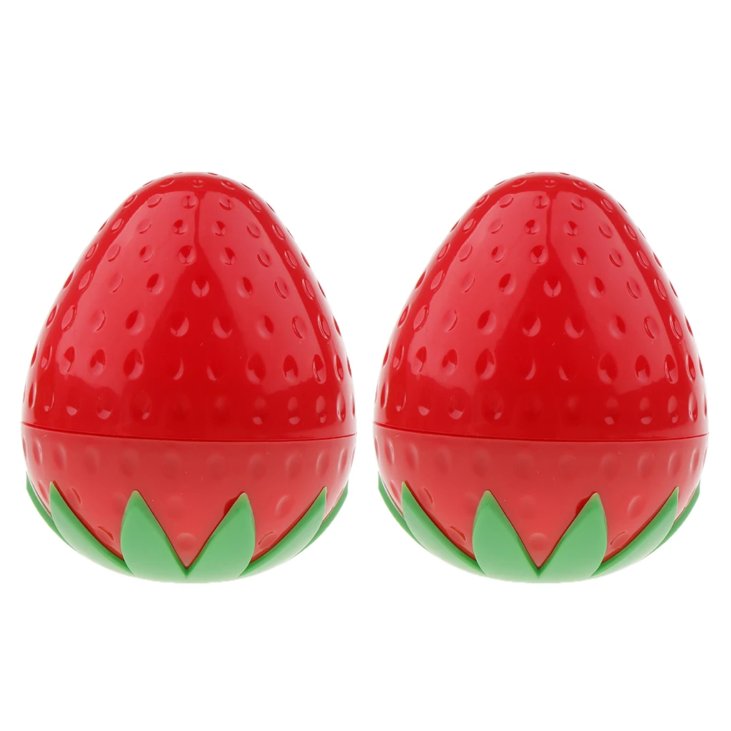 4pcs Cute Cosmetics Container Apple & Strawberry Cosmetic Jar Pot Eyeshadow Face Cream Storage Container