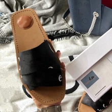 2021 Luxury New Multi Color Women's Slippers Designer Brand Outdoor Use High Brand Hot Slippers Large Women's Shoes