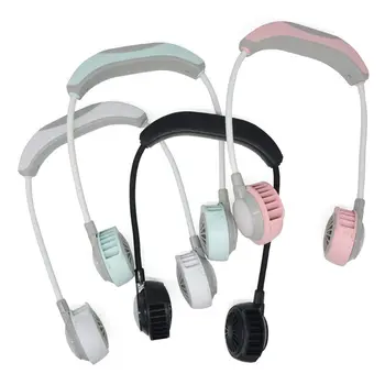 

Portable Hanging Neck Fan USB Rechargeable 3 Speed Settings Air Cooler for Student Dormitory Home Office Use