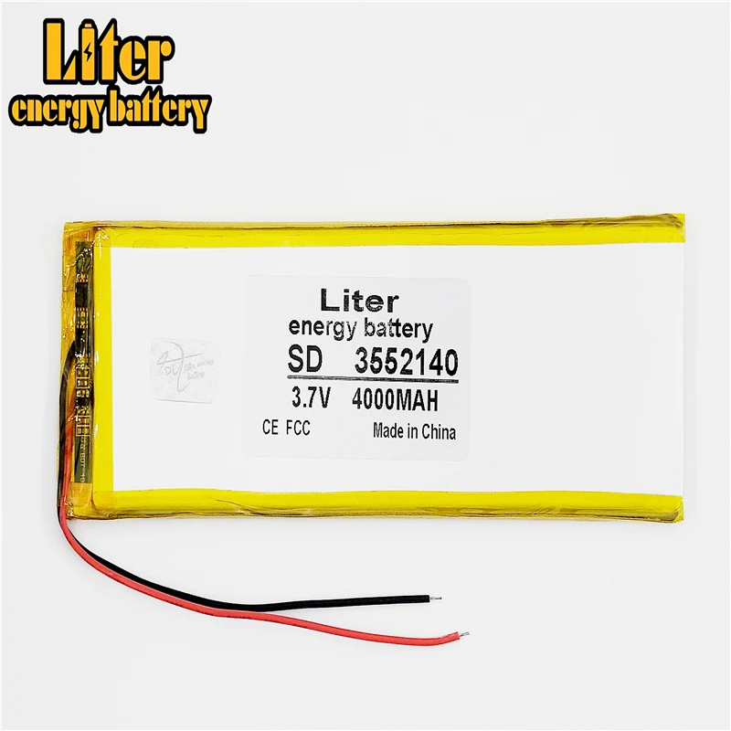 3552140 3550140 4000Mah 3 7 V литий полимерный Батарея Перезаряжаемые аккумулятор планшетных