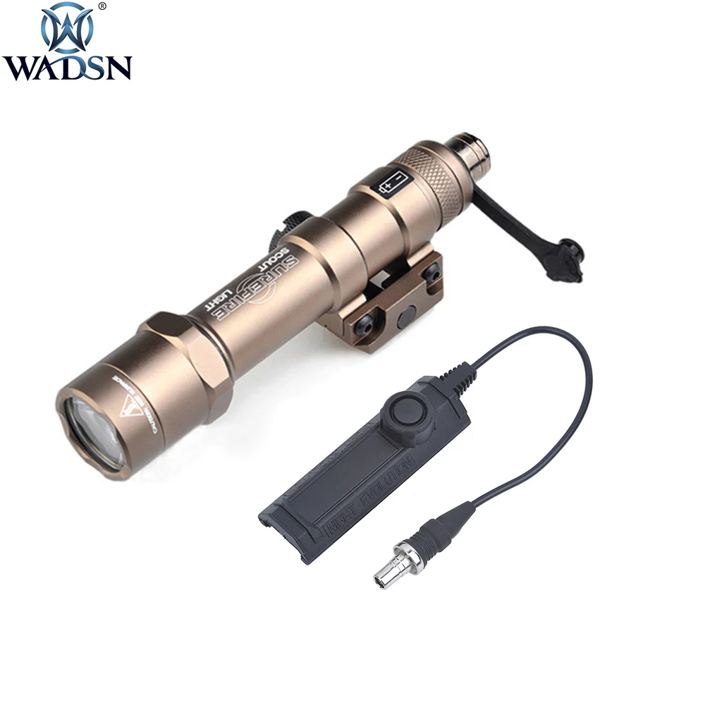 

WADSN Airsoft Surfire M600 M600B Scout Light 560lumens Flashlight Weapon Pistol Light with Softair Dual Function Tape Switch