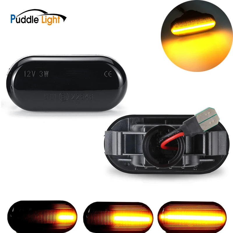 

2pcs Dynamic LED Side Marker Lights 12V Flowing Turn Signal Light Side Repeater Lamp Panel Lamp For Nissan Qashqai J10 Micra C