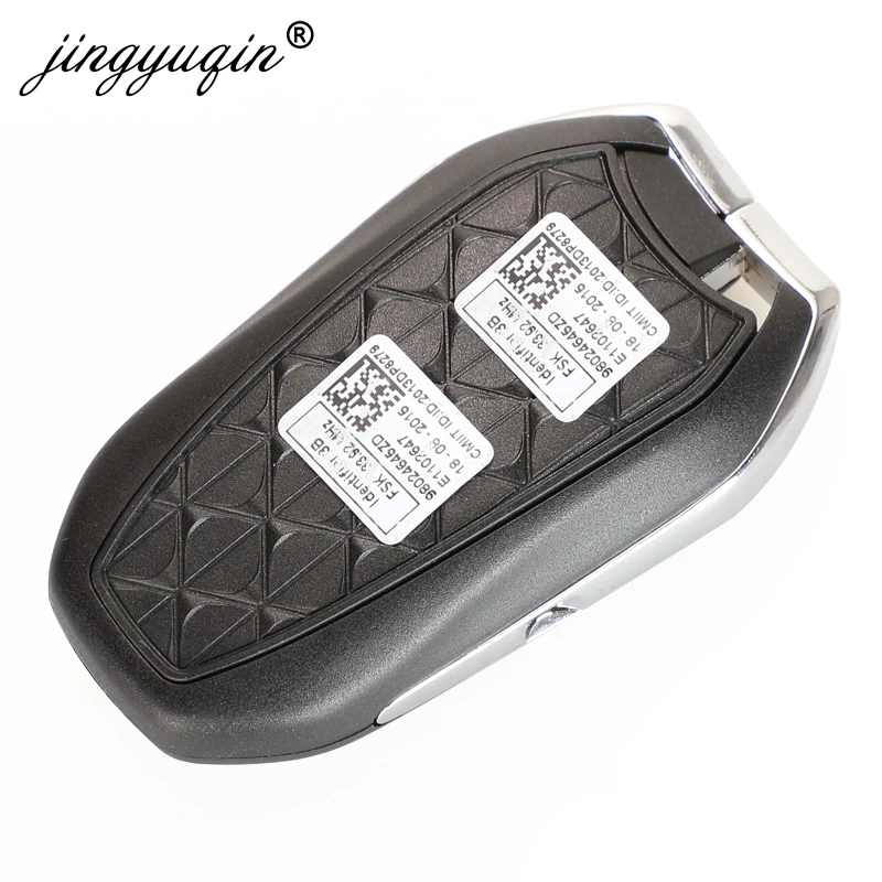 JINGYUQIN FOR CITROEN DS4 DS5 433MHZ 4A-HITAG-AES ID46 HITAG2 CHIP SMART KEYLESS GO VA2 HU83 REMOTE KEY 3BTN ORIGINAL FACTORY