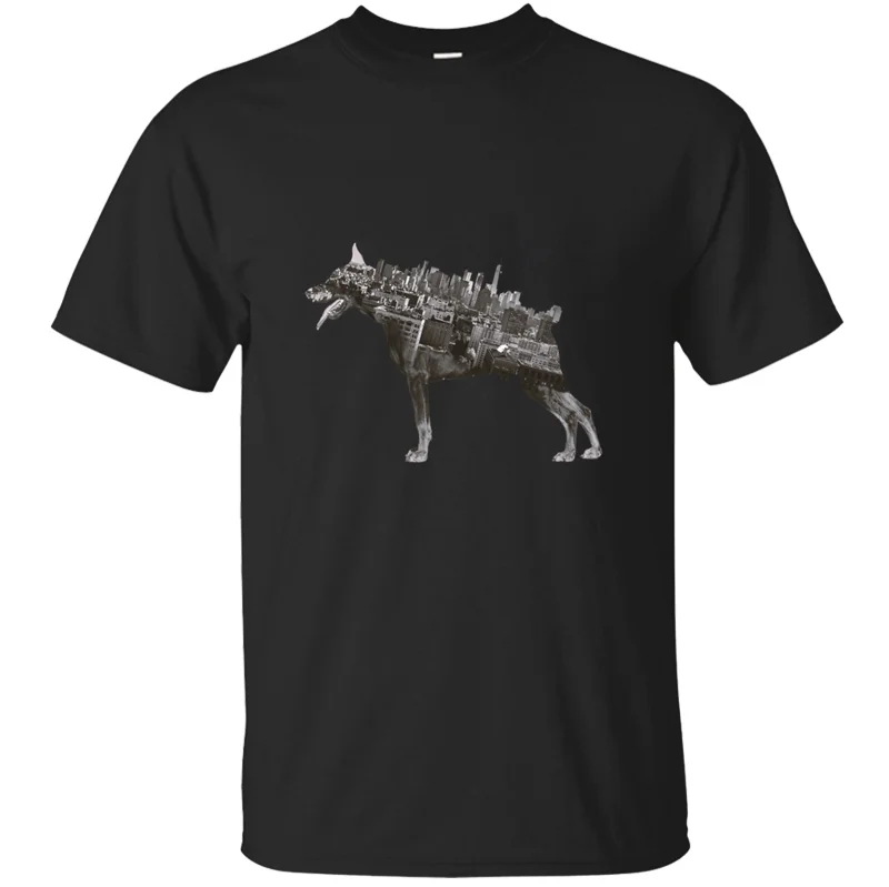 Graphic Better doberman футболка Sunlight размера плюс 3xl 4xl 5xl наряд Мужская футболка хлопок футболка с круглым вырезом