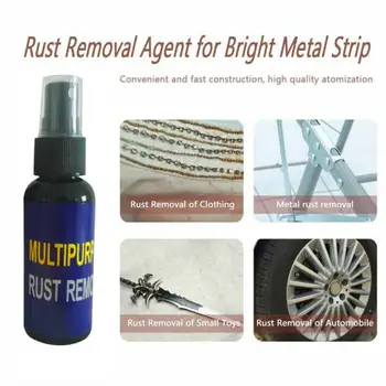 

1PCS 30ML Rust Cleaner Spray Powerful All-Purpose Rust-proof Wheel Hub Metal Surface Rust Cleaning Door Window Rust Remover