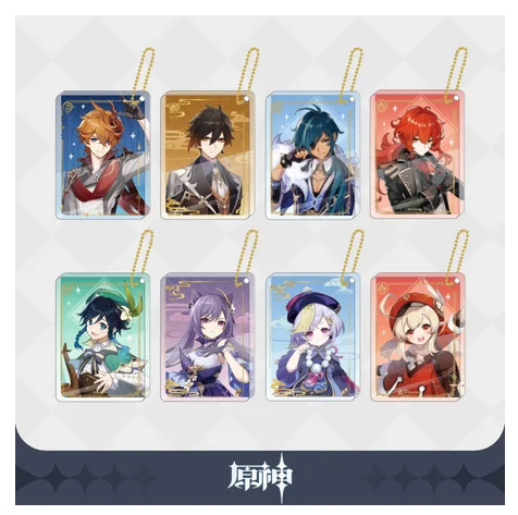 

HOT Game Genshin Impact Keqing Zhongli Cute Keychain Collection Cartoon Gifts Anime Small Pendant School Bag Itabag Keyring Xmas
