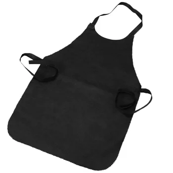 

20pcs Disposable Non-woven Apron Working Cooking Aprons Sleeveless Clothes Protective Gown (Random Color)