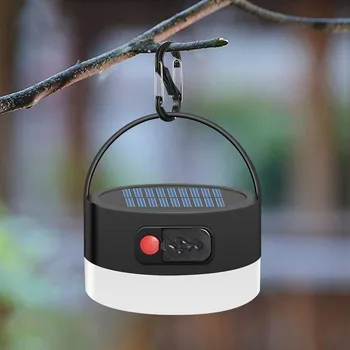 

Solar LED Camping Light Portable Lantern Mini Hanging Lamp for Tent Lamp Solar USB Input Output Waterproof Emergency Lights