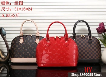 

Luxury Louis Vuitton LV- Leather Handbags Women Bags Designer Brand Women's Shoulder Bags Large Capacity Ladies Hand Bags L326