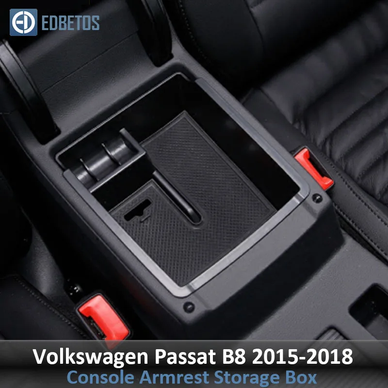 Подлокотник вторичный бардачок для Volkswagen Passat B8- центральная консоль Органайзер лоток-Passat укладка Tidying аксессуары