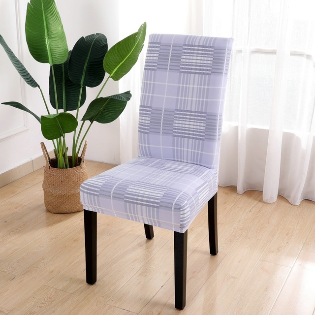 Series Chair Cover for Dining Room Banquet Hotel Kitchen Spandex Stretch Print Chair Covers Removable Washable Seat Decor