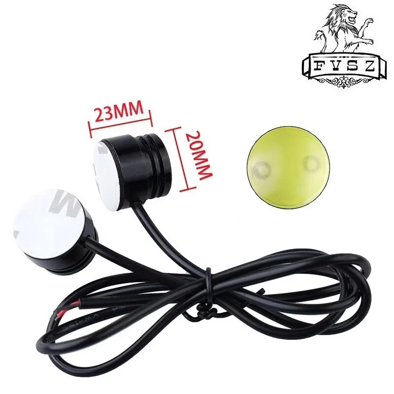 Светодиодная автомобильная лампа Hawkeye высокой мощности 23 мм 2 шт.|12v car led lamp|car lightlamp