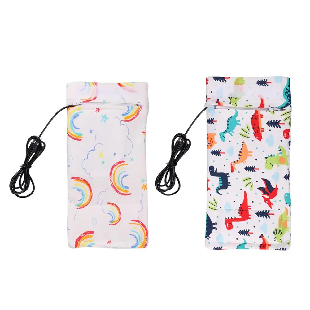 

USB Charging Newborn Baby Bottle Warmer Portable Outdoor Infant Milk Feeding Bottle Heated Cover Baby Nursing Insulated Bag Care