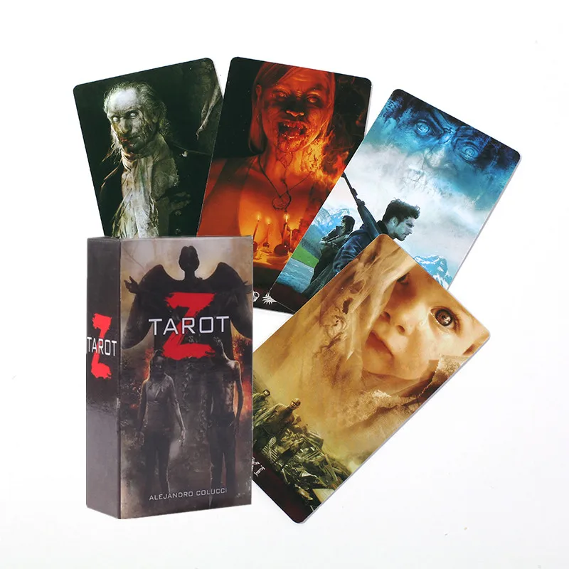 Dark Themes Tarot Z Kit Tarot Cards Funny Board Game Zombie Tarot Deck English For Families Children Kids