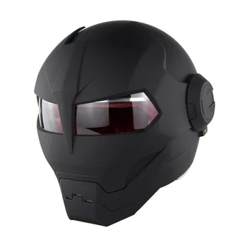 

New personality motorcycle robot helmet iron man transformer uncovering helmet sm515