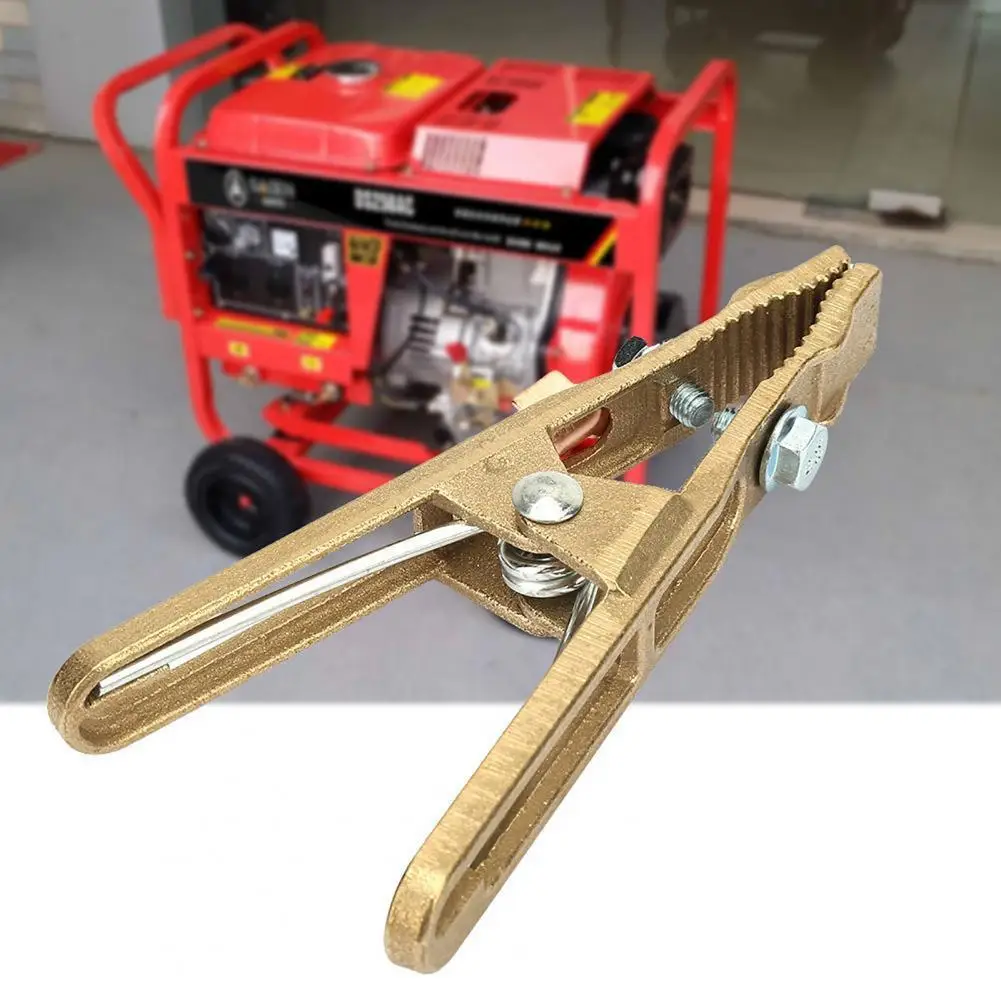 260A Welding Accessories Clamp Grounding Clamp A-shaped Heavy Duty Earth Clamp Antioxidant Brass Multipurpose Welding Ground for Shipyards