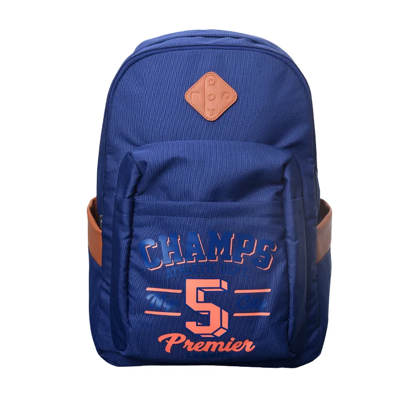 

Schoolbag New Style High School Backpack Oxford Cloth Solid Color Large-Volume Backpack