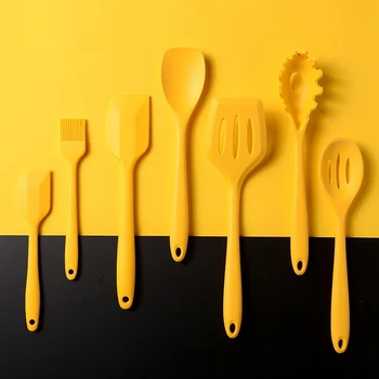 

10PCS Silicone Kitchenware Non-stick Cookware Cooking Tool Spatula Ladle Egg Beaters Shovel Spoon Soup Kitchen Utensils Set