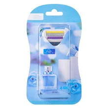 4 шт./упак. Для женщин сменные лезвия для бритвы уход за лицом кассеты для бритья женские бритвенные лезвия совместим с точитель для ножей, голову Ручка Бритвы