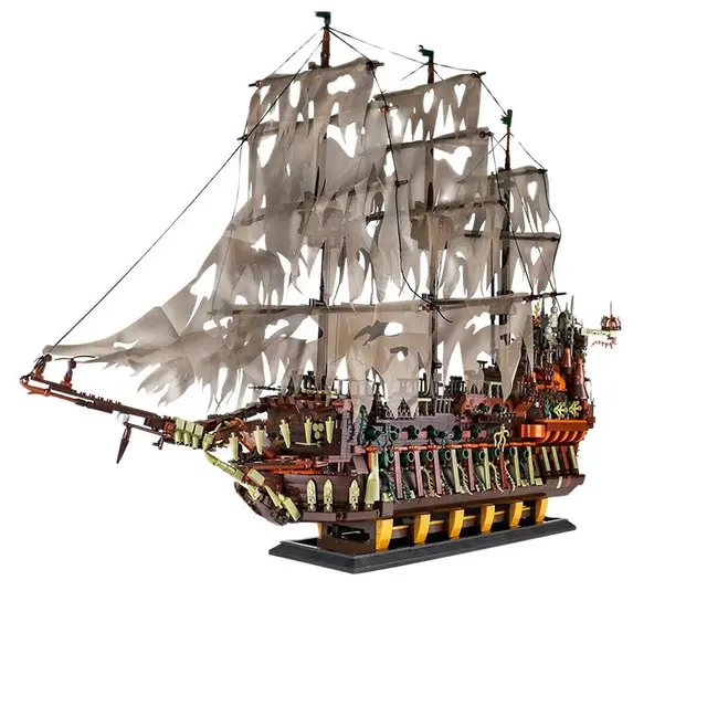 $US $208.58 Building blocks 13138 flying Dutch Caribbean pirate ship model children's puzzle assembled puzzle small particles building block