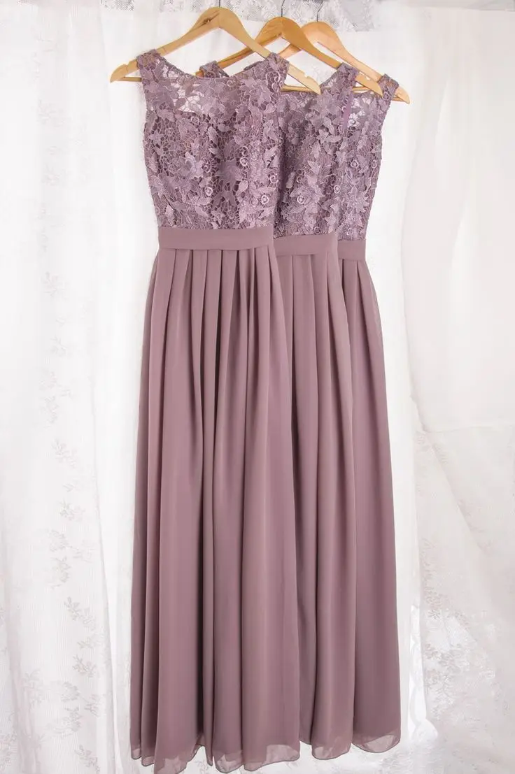 Коричневый Vestido de festa longo кружевное Длинное Элегантное сексуальное вечернее платье для выпускного вечера вечерние платья год, шифоновое Для женщин - Цвет: Коричневый