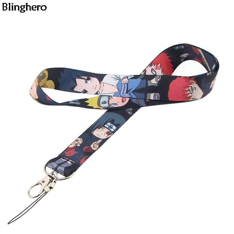 10 шт./лот, Blinghero Naruto, ремешки, Мультяшные ключи, ID значок, держатель для телефона, ключи, Студенческая карта, шейный ремень, Висячие веревки, ремешки BH0176