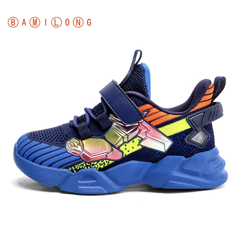 BAMILONG Kids Running Shoes Boys Basket Sneakers Breathable Sport