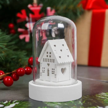 

New Year's souvenir with lighting "Winter House"