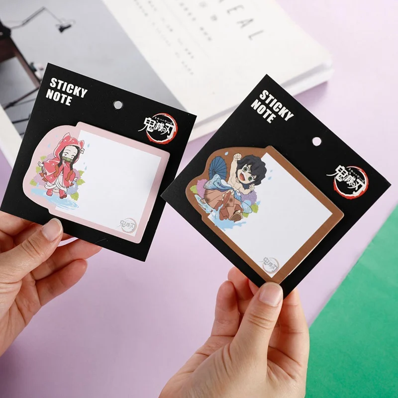 

For 1PC Demon Slayer Japanese Anime Memo Pad Bookmark Child Student Kawaii Gift Office Stationery