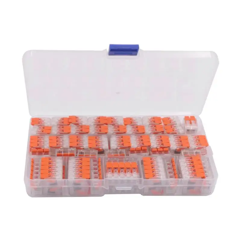 

75pcs Compact Wiring Connector 2/3/5 Pin Insulated Cold Pressing Terminals