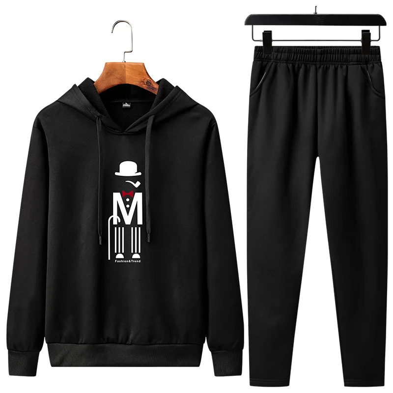 

Spring, Autumn And Winter New Style Men's Casual Hooded Set, Fashion Street, Korean-style MEN'S Sport Suit