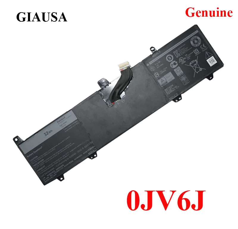 Оригинальный аккумулятор GIAUSA 0JV6J OJV6J для Dell Inspiron 11 8NWF3 3000 3162 3164 3168 серии |