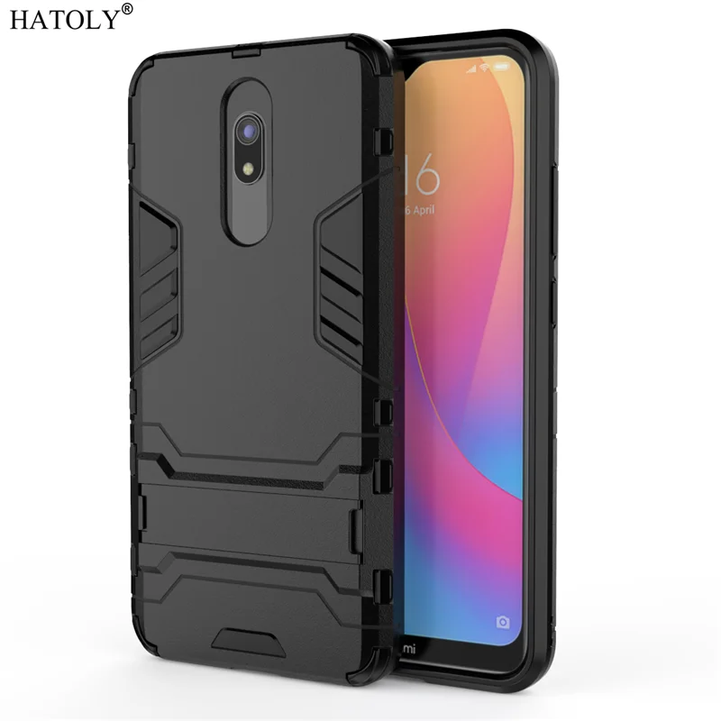 Darkblack Чехол для Xiaomi Redmi 8, защитный чехол из ТПУ и резины, жесткий чехол на заднюю панель телефона для Xiaomi Redmi 8, чехол для Xiaomi Redmi 8 - Цвет: Darkblack