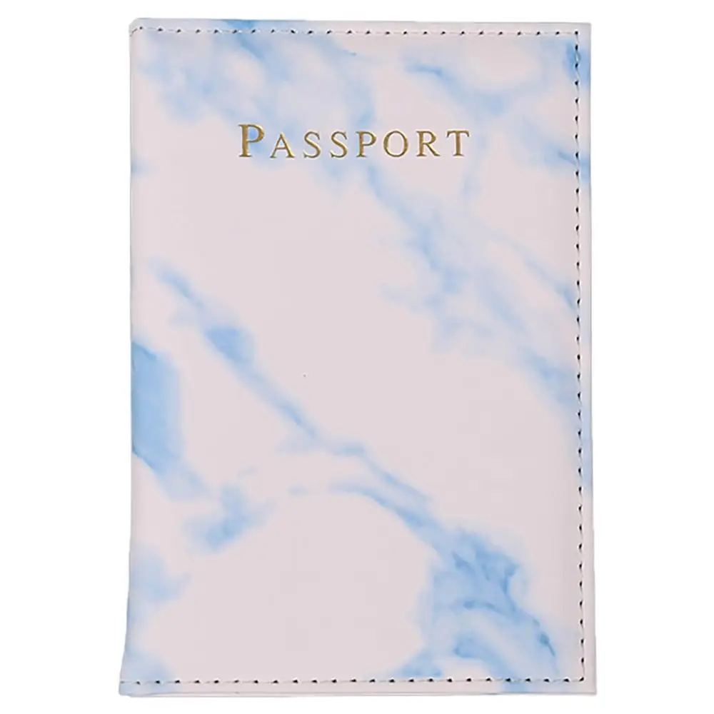 Цветная мраморная стильная обложка для паспорта, водонепроницаемый кожаный кошелек на молнии, кошелек для монет, Обложка для паспорта, держатель для карт, чехол для путешествий - Цвет: Color 3