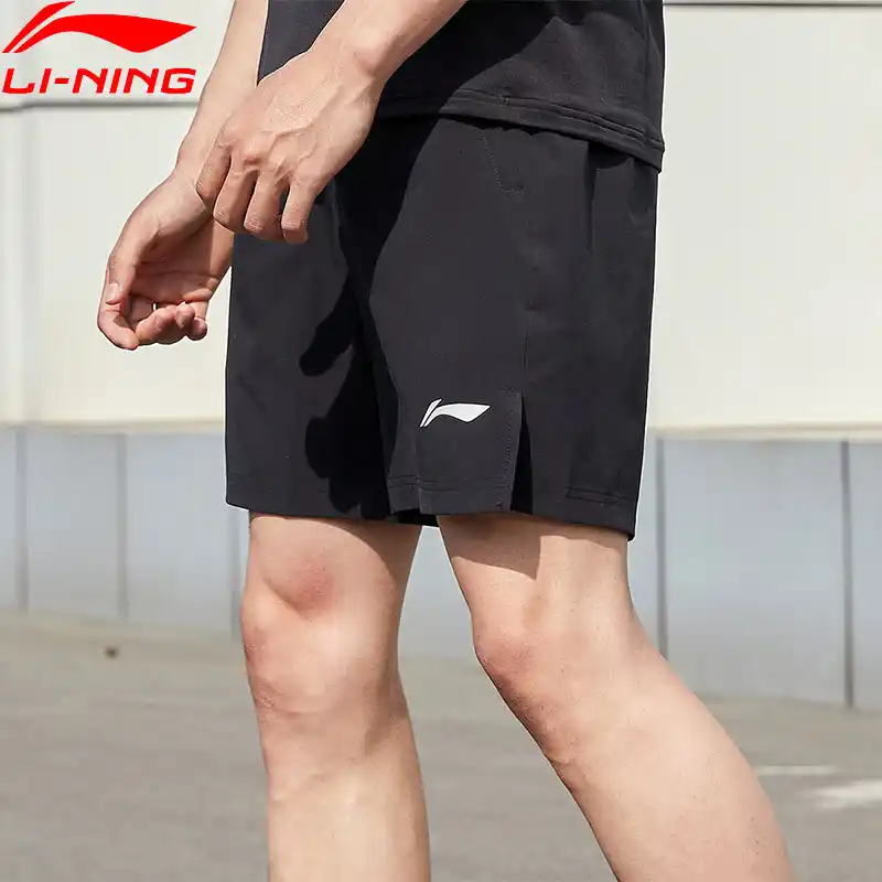 Мужские спортивные шорты для бега Li Ning AKSR177 88% полиэстер 12% спандекс со